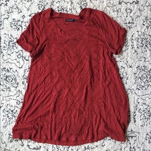 Max Jeans Red Flowy Top